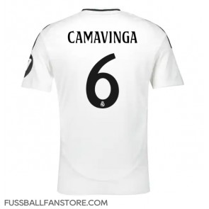 Real Madrid Eduardo Camavinga #6 Replik Heimtrikot 2024-25 Kurzarm